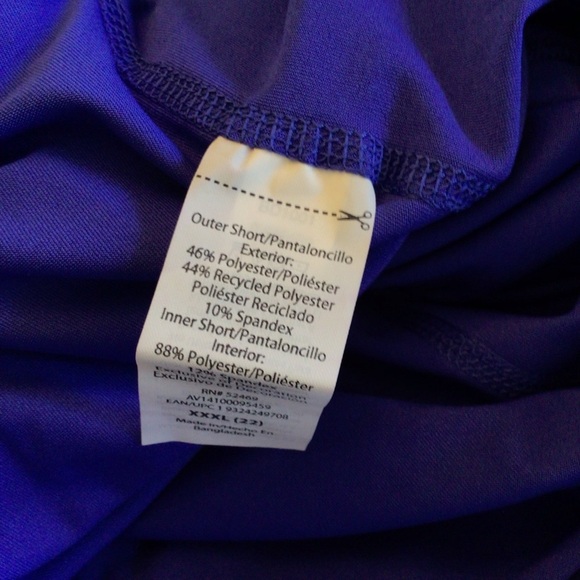 Avia Women's Plus Size Blue Running Short With Built-in Bike Liner Size XXXL-22 - Picture 9 of 9